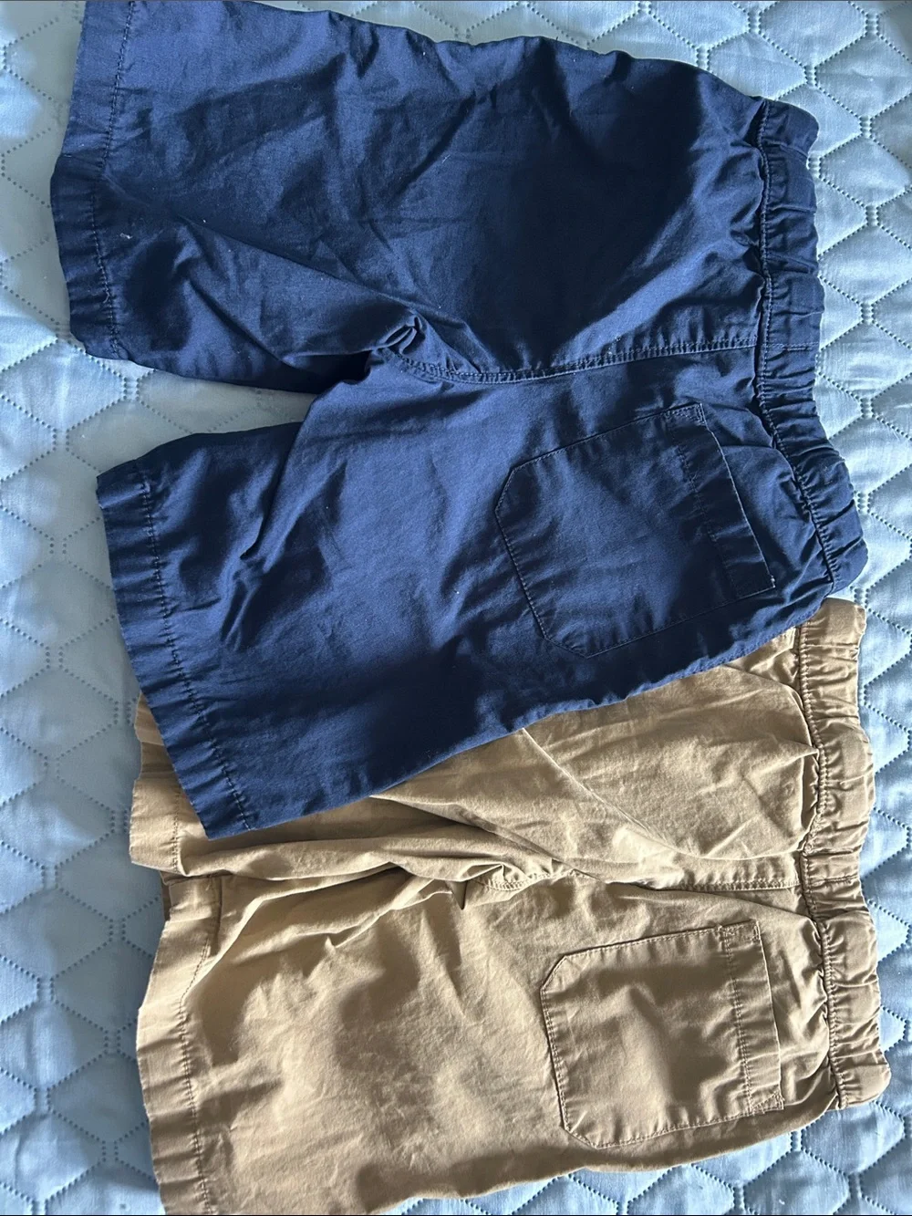 Carter's Navy and Khaki Elastic-Waist Shorts Duo